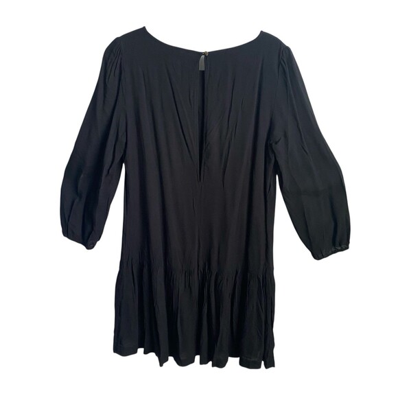 NWT Anthropologie Meadow Rue Dress Womens Sz‎ 10 Drop Waist Minutiae Black - Picture 2 of 13